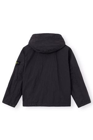 Black Hooded jacket STONE ISLAND KIDS | L1S164100003S0A23V0092
